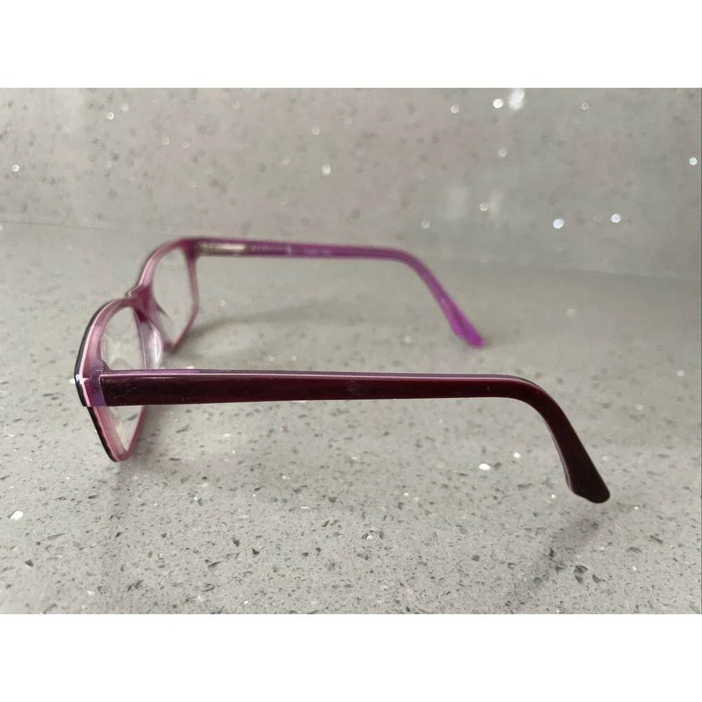 Lagino ET3824 Eyeglasses Frames ONLY 47-17-130 - Italy purple full rim rectangle